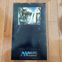 Magic the Gathering Calendar MTG, Vintage 1996! RARE Fallen Empires IceAge - Image 1