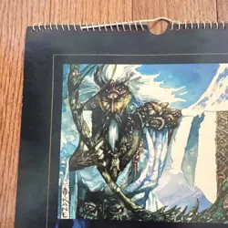 Magic the Gathering Calendar MTG, Vintage 1996! RARE Fallen Empires IceAge - Image 2