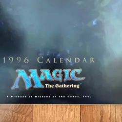 Magic the Gathering Calendar MTG, Vintage 1996! RARE Fallen Empires IceAge - Image 5