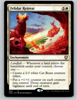 Magic the Gathering Felidar Retreat Phyrexia: All Will Be One Commander MTG - Image 1