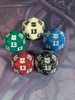 Zendikar Rising Prerelease Spindown 20 Sided Die Multi-Color Pack MTG - Image 1