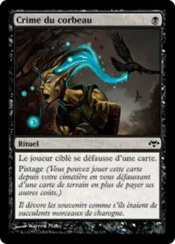 mtg magic Raven's Crime eventide FRENCH vf fr Crime du corbeau coucheciel - Image 1