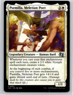 Magic the Gathering Psemilla, Meletian Poet Foundations Jumpstart MTG - Image 1