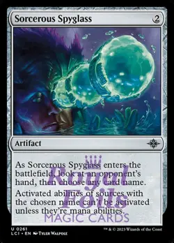 Sorcerous Spyglass 4x FOIL Lost Caverns of Ixalan MTG LCI Uncommon MINT artifact - Image 1