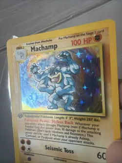Pokemon TCG Machamp 1st Edition 8/102 Holo Base Set 1999 WOTC Lightly Played 🔥 - Image 2