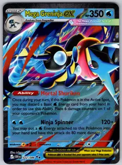 Mega Greninja ex 022/086 Double Rare Chaos Rising Pokemon Holo Near Mint - Image 1