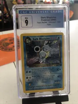 J4 Dark Blastoise 3/82 (CGC 9) - Team Rocket - Unlimited - Holo - Image 1