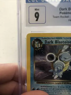 J4 Dark Blastoise 3/82 (CGC 9) - Team Rocket - Unlimited - Holo - Image 4