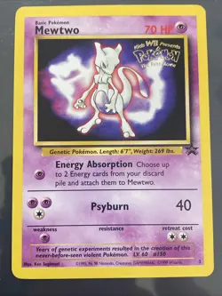 Mewtwo 3 Pokemon Black Star Promo (Movie Promo) Stamped 💎NM - Image 1
