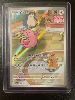 Pokemon TCG Chansey 187/167 Twilight Masquerade IR (PACK FRESH MINT) - Image 1
