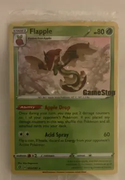Pokemon- SWSH Rebel Clash- Flapple 022/192 SEALED Gamestop Promo MINT - Image 2