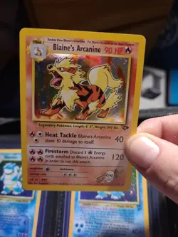 Pokemon TCG Blaine's Arcanine Gym Challenge Holo Excellent Condition... - Image 1