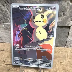 Pokemon Co. Team Rocket's Mimikyu 238/217 Illustration Rare Full Art Holo EN - Image 1