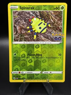 Ditto (Spinarak) - 006/078 - Pokemon Go Common Reverse Holo Unpeeled NM - Image 1