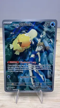 Misty’s Psyduck 193/182 IR Holo Rare Pokemon Destined Rivals 2025 NM - Image 2