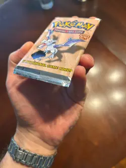 1999 Pokemon Fossil Sealed Heavy Booster Pack – Aerodactyl Artwork – WOTC - Image 5