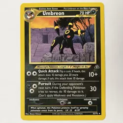Umbreon NM Unlimited Neo Discovery 32/75 Pokemon TCG Regular LP - Image 1