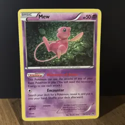Mew 29/124 Holo Pokemon XY Fates Collide Moderately Played / Has A Blemish - Image 1