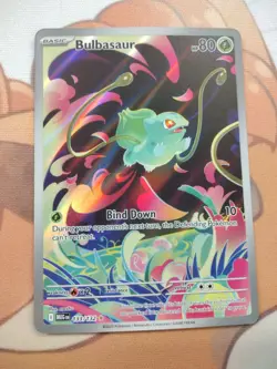 Pokemon Mega Evolution Bulbasaur 133/132 Illustration Rare English NM - Image 1