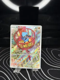 Pokemon TCG Riolu 010 Me: Mega Evolution Promo Full Art Holo 80 HP Basic - Image 1