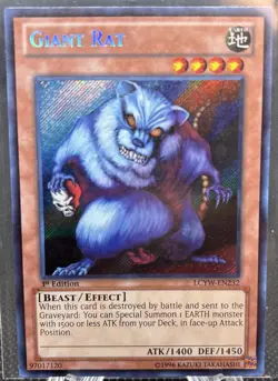Yu-Gi-Oh! 1st Edition Giant Rat (LCYW-EN232) Secret Rare NM - Image 1