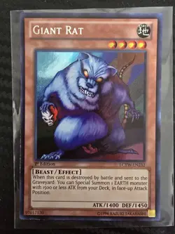 Yu-Gi-Oh! 1st Edition Giant Rat (LCYW-EN232) Secret Rare NM - Image 1