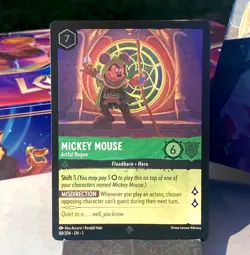 Mickey Mouse: Artful Rogue 88/204 Super Rare Cold Foil NM - Disney’s Lorcana - Image 1
