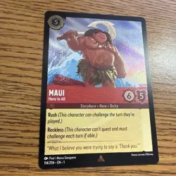 Disney Lorcana: MAUI Hero to All 114/204 FOIL The First Chapter - Image 1