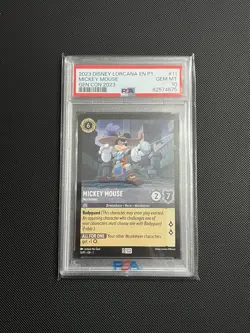 Disney Lorcana Mickey Mouse Musketeer Gen Con 2023 Gencon Promo 11 PSA 10 - Image 1