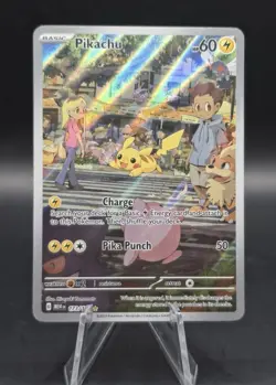 Pokemon TCG Pikachu 173/165 SV: MEW EN Scarlet & Violet 151 Illustration Rare NM - Image 1