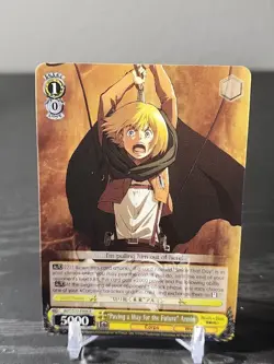 Weiss Schwarz "Paving a Way for the Future" Armin - E006 R - Attack On Titan - Image 1