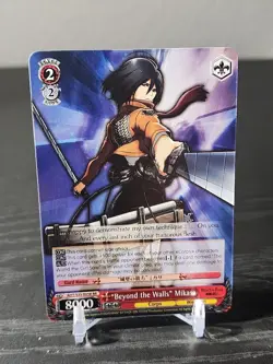 Weiss Schwarz 1x AOT/S35-E058 - "Beyond the Walls" Mikasa - RR - Image 1