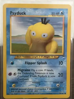 Nintendo Psyduck 79/105 Neo Destiny Common Regular English 50HP 2000 Unlimited - Image 1