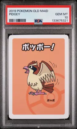 2019 Pokemon Card Pidgey, Old Maid, PSA 10 Gem Mint - Image 1