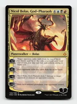 Nicol Bolas, God-Pharaoh 140 Hour of Devastation Magic The Gathering Cards - Image 1