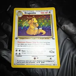 Dragonite 1st Edition Holo 4/62 – LP – Fossil WOTC Pokemon Card - Image 5