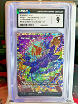 MTG Radiant Lotus (Showcase) (Fracture Foil) Aetherdrift FOIL **CGC 9 MINT 💎!** - Image 1