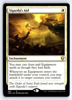 Sigarda's Aid 384 Rare Commander Legends Magic: The Gathering NM - Image 1