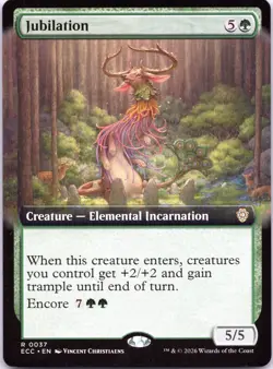 Jubilation (Extended Art) 37 Commander: Lorwyn Eclipsed Magic: The Gathering NM - Image 1