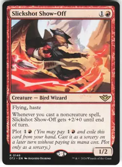 Slickshot Show-Off R Outlaws of Thunder Junction OTJ Normal 146 MTG NM - Image 1
