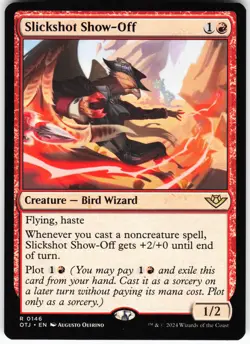 Slickshot Show-Off R Outlaws of Thunder Junction OTJ Normal 146 MTG NM - Image 1
