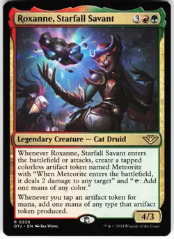 Roxanne, Starfall Savant R Outlaws of Thunder Junction OTJ Normal 228 MTG NM - Image 1
