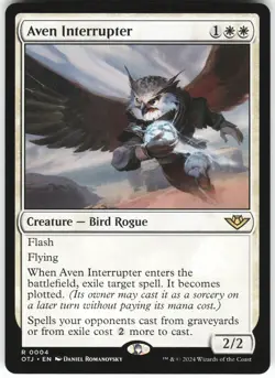 Aven Interrupter R Outlaws of Thunder Junction OTJ Normal 4 MTG NM - Image 1