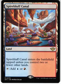 Spirebluff Canal R Outlaws of Thunder Junction OTJ Normal 270 MTG NM - Image 1