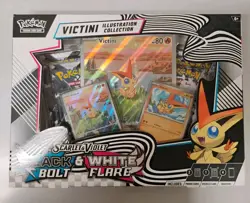 Pokemon Black Bolt & White Flare Unova Victini Illustration Collection Box - Image 1