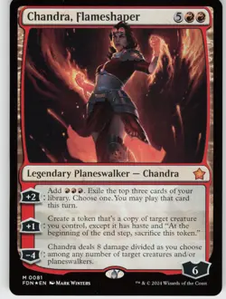 FOIL CHANDRA, FLAMESHAPER 81 MYTHIC NEAR MINT - Image 1