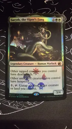 Saryth, the Viper's Fang MTG Innistrad: Midnight Hunt Magic Promo Foil - Image 1