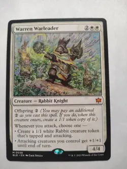 Warren Warleader 38 Mythic Bloomburrow Magic: The Gathering Near Mint - Image 1