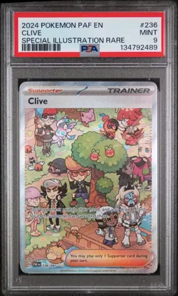 Clive 236/091 SIR PSA 9 - Paldean Fates - Pokemon Tcg - Image 1