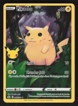 Pikachu 005/025 Pokemon TCG Celebrations LP - Image 1